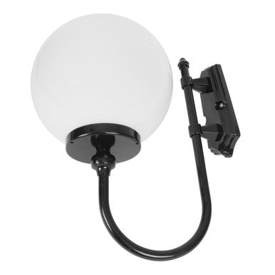 GT-602 Lisbon 30cm Sphere Wall Light - Powder Coated Finish / E27 - Black