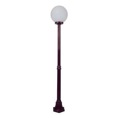 GT-556 Siena 30cm Sphere Medium Post - Powder Coated Finish / E27 - Burgundy
