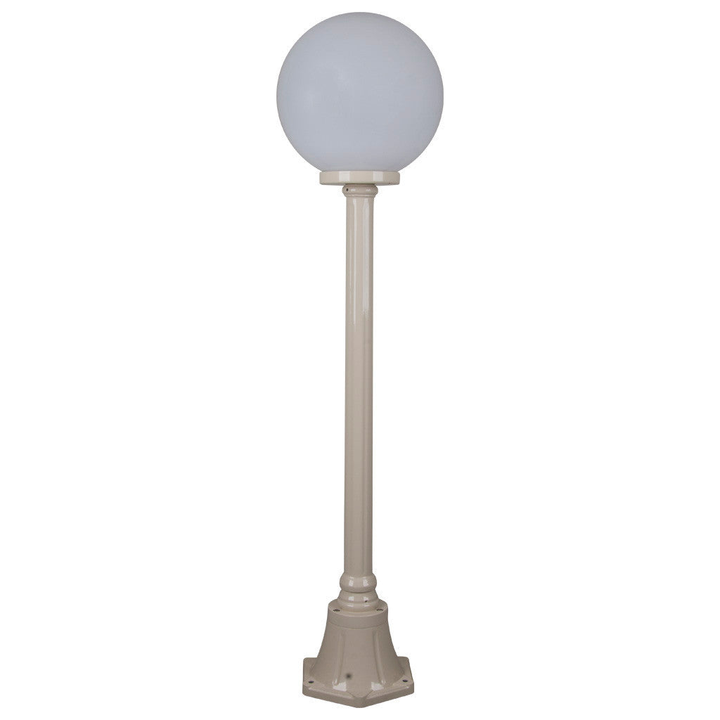 GT-554 Siena 30cm Sphere Short Post - Powder Coated Finish / E27 - Beige