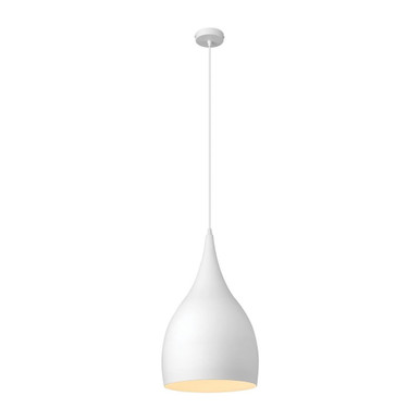 JADE 240MM SHADE 1XE27 PENDANT - White