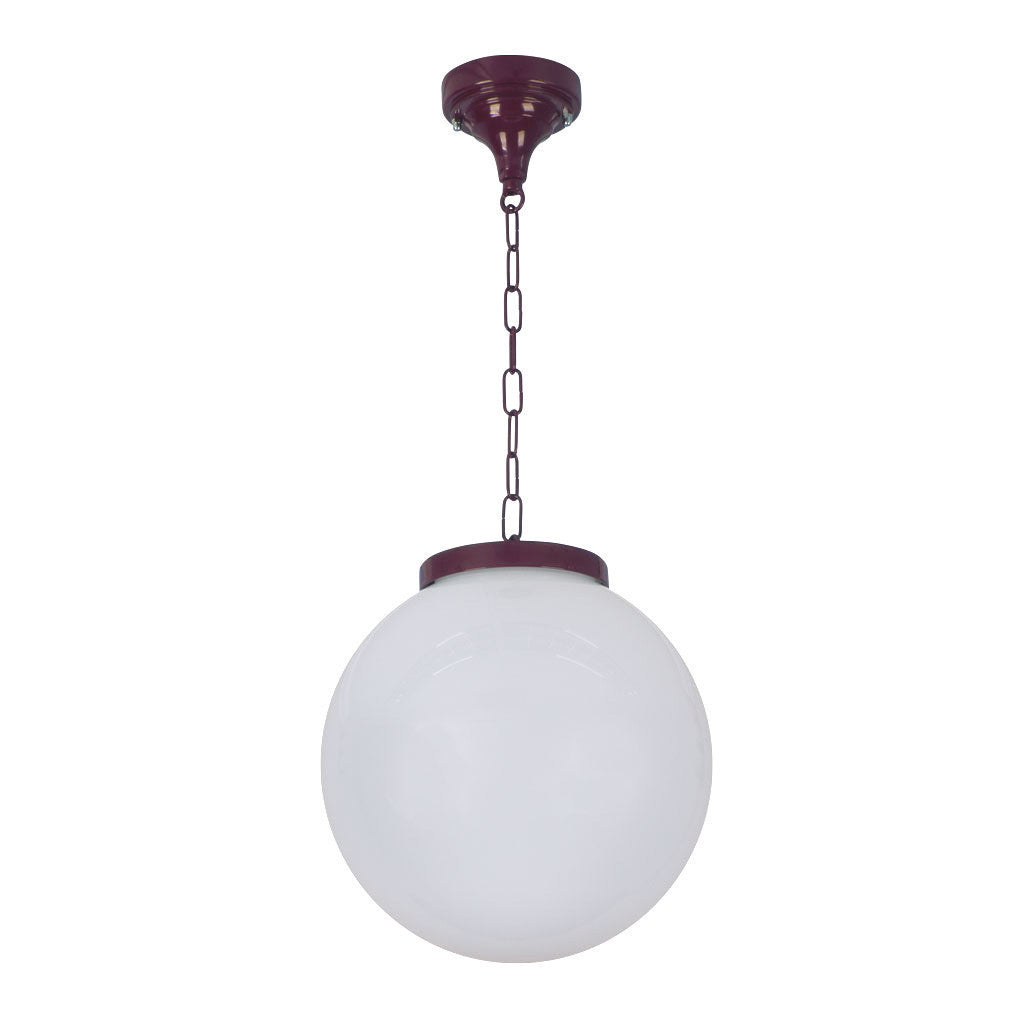 GT-537 Siena 30cm Sphere Pendant - Powder Coated Finish / E27 - Burgundy