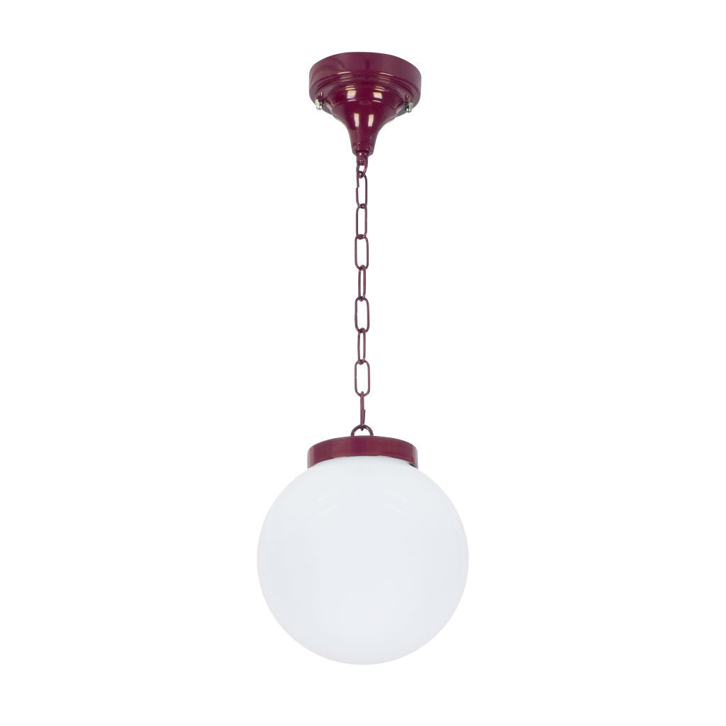 GT-535 Siena 20cm Sphere Pendant - Powder Coated Finish / E27 - Burgundy