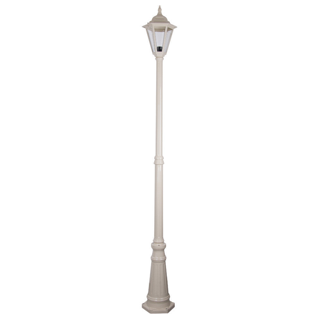 GT-428 Turin Single Head Tall Post Light - Powder Coated Finish / B22 - Beige