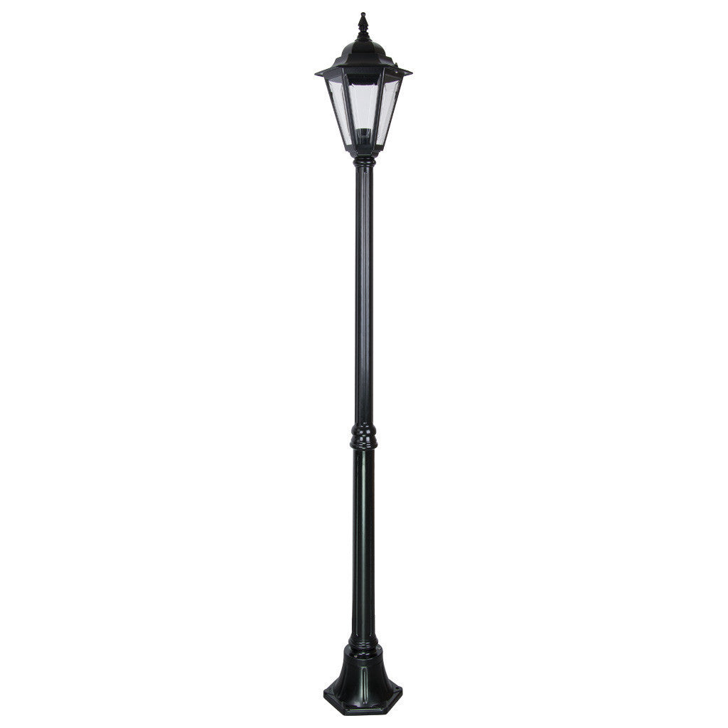 GT-426 Turin Single Head Medium Post Light -Powder Coated Finish / B22 - Black
