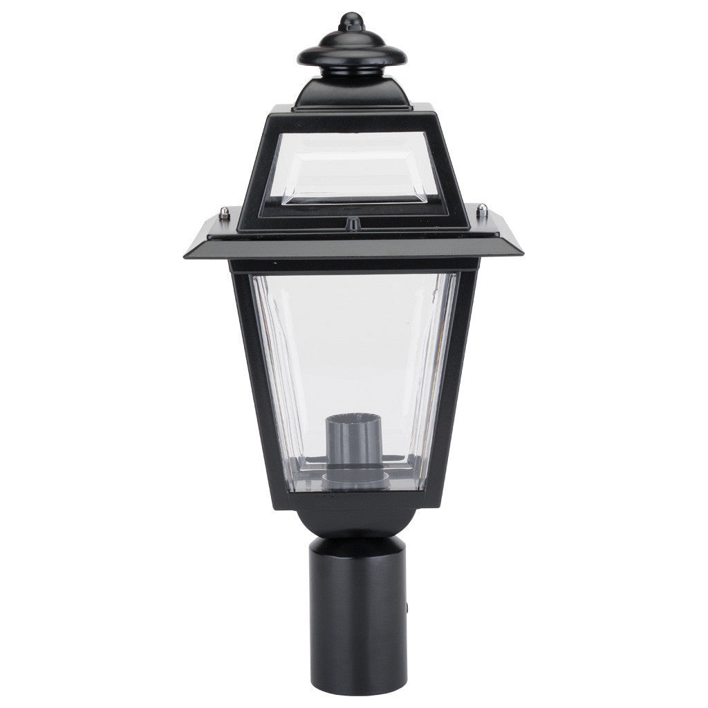 GT-289 Avignon Post Top Light - Powder Coated Finish / B22 - Black