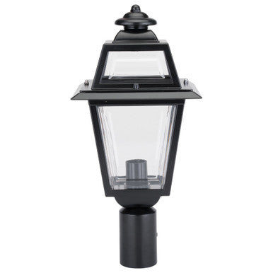 GT-289 Avignon Post Top Light - Powder Coated Finish / B22 - Black