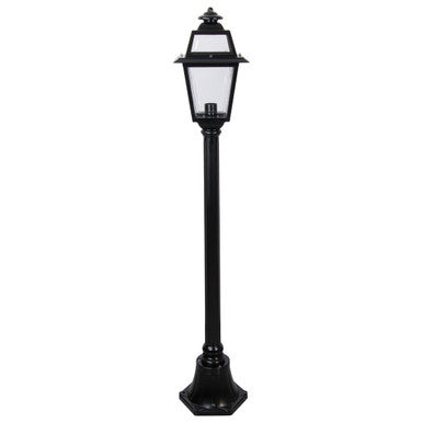 GT-274 Avignon Single Head Short Post Light - Powder Coated Finish / B22 - Black