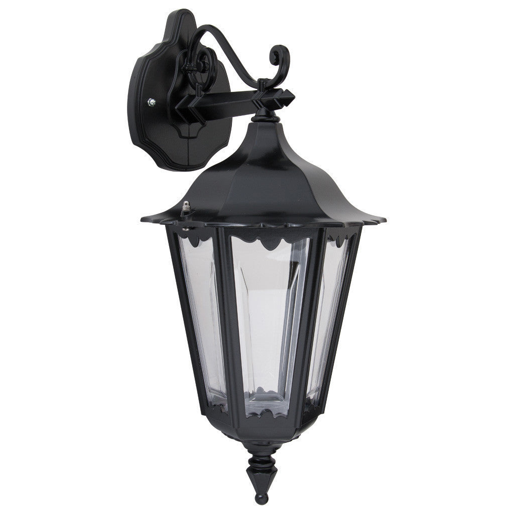 GT-132 Chester Downward Wall Light - Powder Coated Finish / B22 - Black
