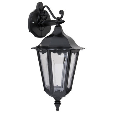 GT-132 Chester Downward Wall Light - Powder Coated Finish / B22 - Black