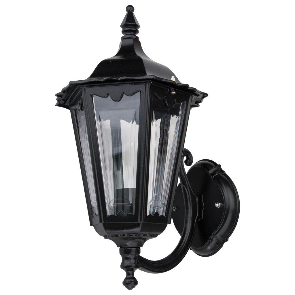 GT-1073 Chester Upward Wall Light - Powder Coated Finish / B22 - Black