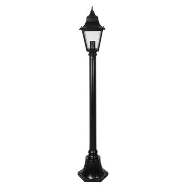 GT-234 Paris Single Head Short Post Light - Powder Coated Finish / B22 - Black