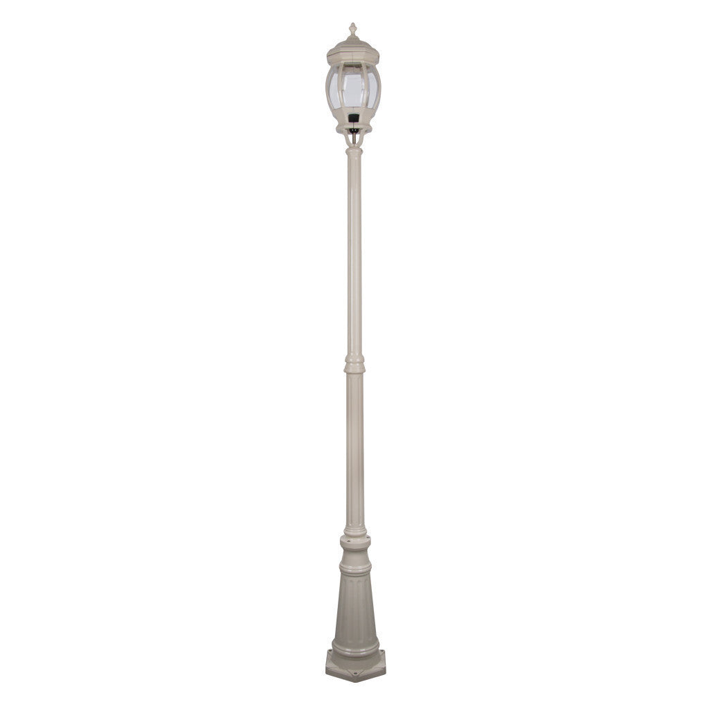 GT-698 Vienna Large Single Head Tall Post Light - Powder Coated Finish / B22 - Beige