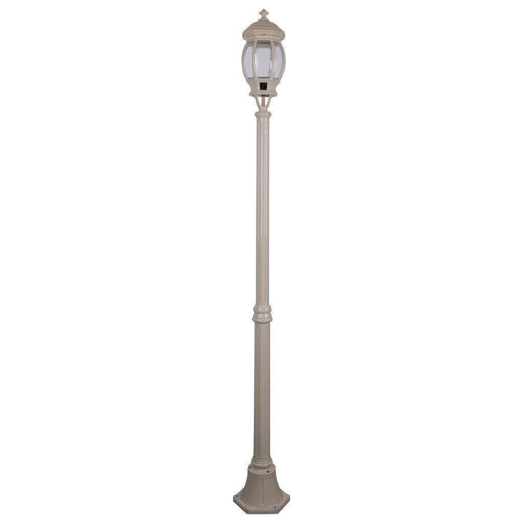 GT-676 Vienna Single Head Medium Post Light - Powder Coated Finish / B22 - Beige