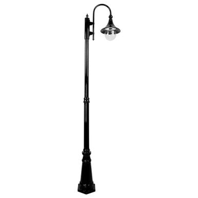 GT-660 Monaco Single Head Tall Post - Powder Coated Finish / E27 - Black