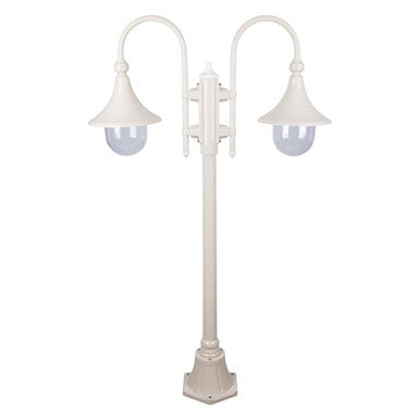 GT-657 Monaco Twin Head Short Post - Powder Coated Finish / E27 - Beige