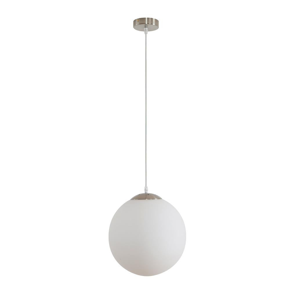 BUBBLE-300 OPAL BALL 1XE27 PENDANT - Satin Chrome