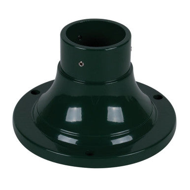 BB-100 Aluminium Bollard Base to suit 60-76 outer diameter post - powder coated finish - Green