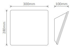 BF-2440 Ceramic Wall Uplight - Raw / E27