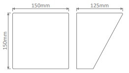 BF-2601A Ceramic Wall Uplight - Raw / G9