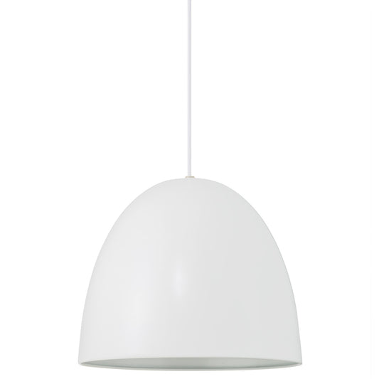 Alexander White pendant  side view light off.