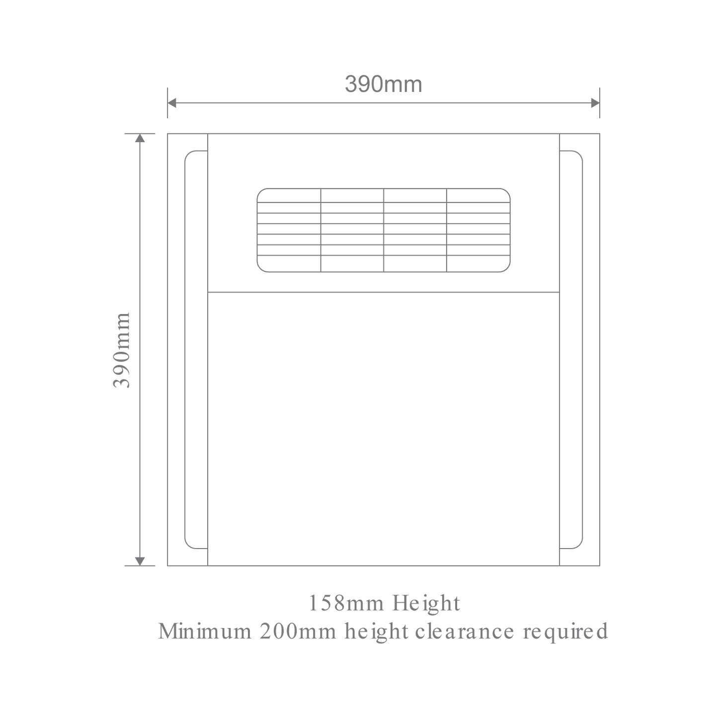 HEATCORE Line Drawing Dimensions