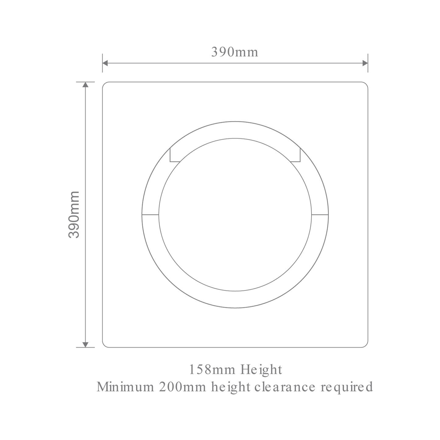 ORBIS Line Drawing Dimensions