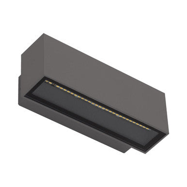 BLOCK-12 240V 12W Two Way LED Wall Light 5000K - Dark Grey Finish