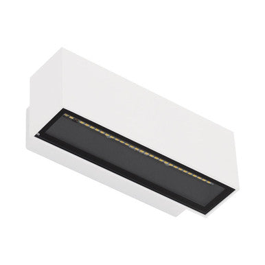 BLOCK-12 240V 12W Two Way LED Wall Light 3000K - White Finish