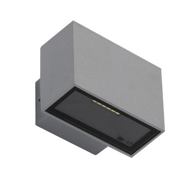 BLOCK-6 240V 6W Two Way LED Wall Light 5000K - Silver