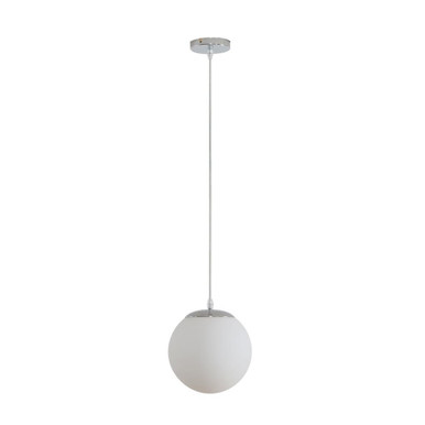 BUBBLE-200 OPAL BALL 1XE27 PENDANT - Chrome