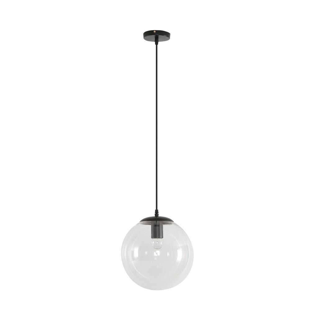 BUBBLE-250 CLEAR BALL 1XE27 PENDANT - Black
