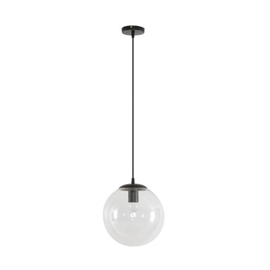 BUBBLE-250 CLEAR BALL 1XE27 PENDANT - Black