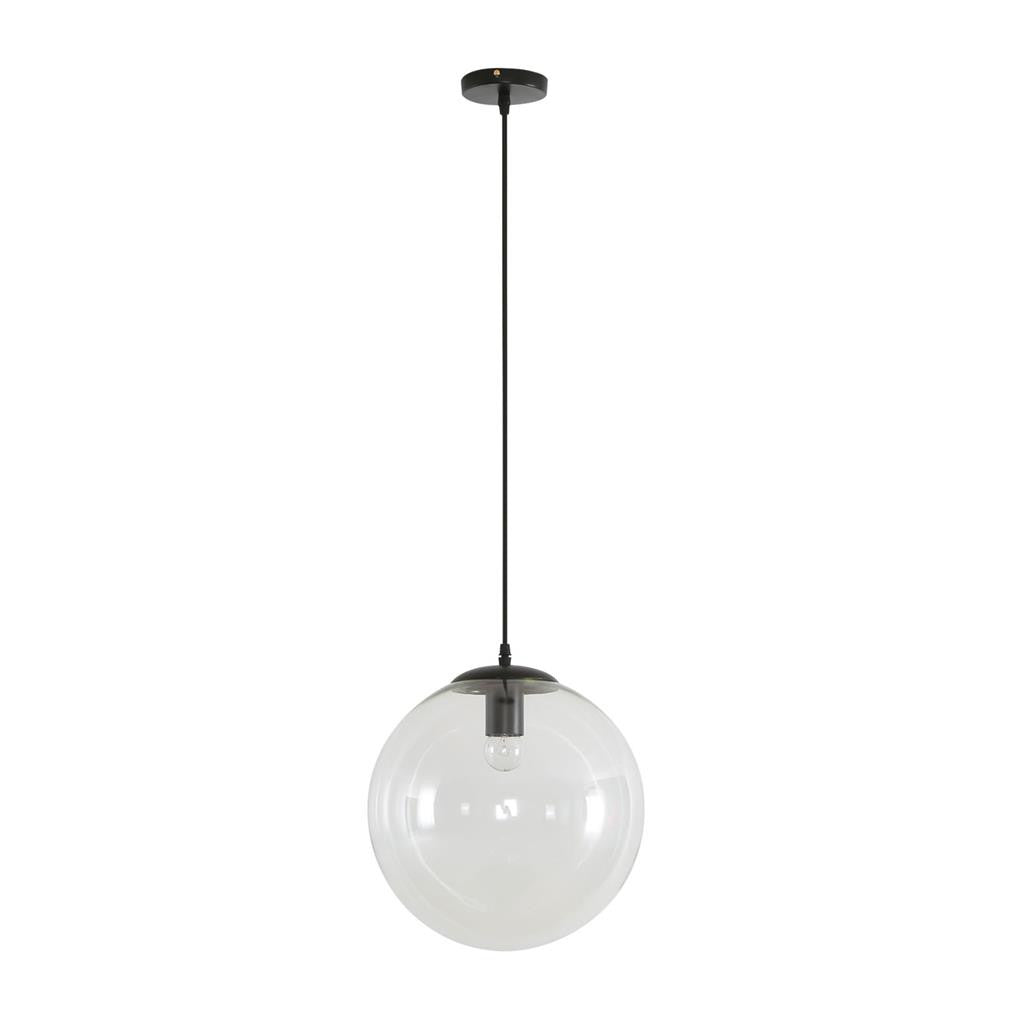 BUBBLE-300 CLEAR BALL 1XE27 PENDANT - Black