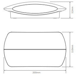 BELL-13 240V 13W Two Way LED Wall Light 5000K - Textured Black