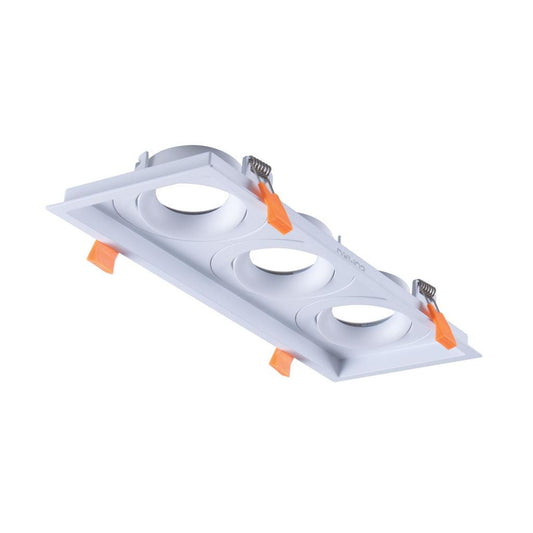 Cell Frame S3 Light Slotter to suit Cell Downlight Module Series - White