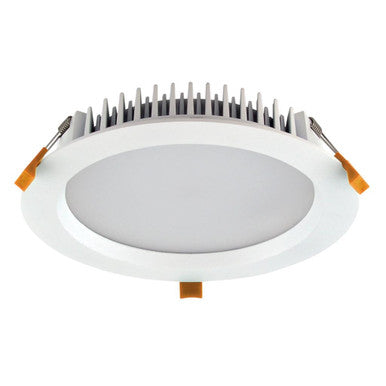 DECO-28 Round 28W Dimmable LED Downlight DALI - White Frame