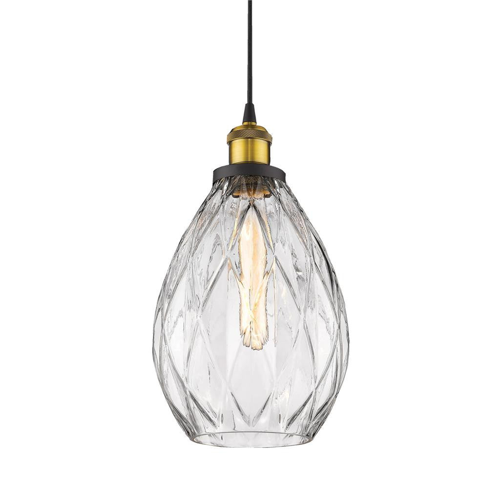 EVELYN GLASS 1XE27 PENDANT - Clear