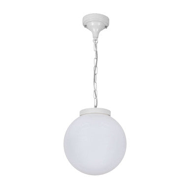 GT-536 Siena 25cm Sphere Pendant - Powder Coated Finish / E27 - White
