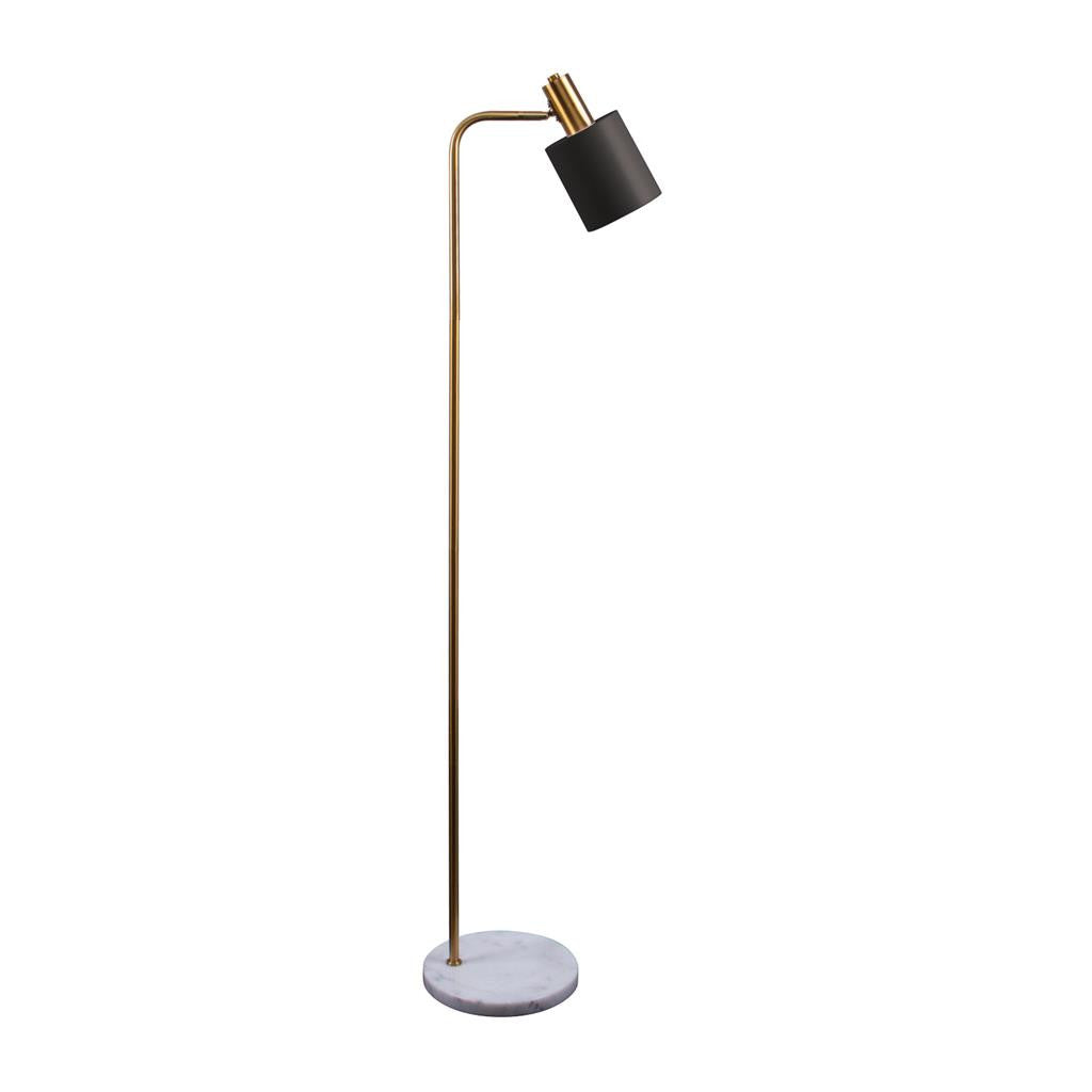 MARISOL-FL MARBLE S/BRASS F/LAMP 1XE14 240V - Black