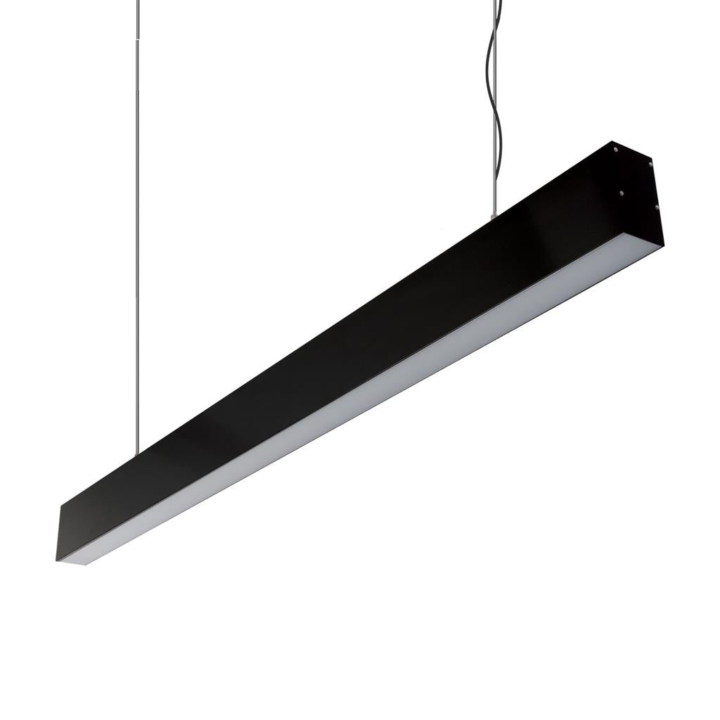 MAX-50 Two Way Pendant Profile 34.6W 1M C/W Opal 3000K - Black