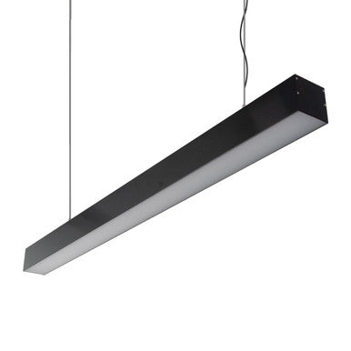 MAX-75MM Down Pendant 17.3W 1M C/W Opal 3000K - Black