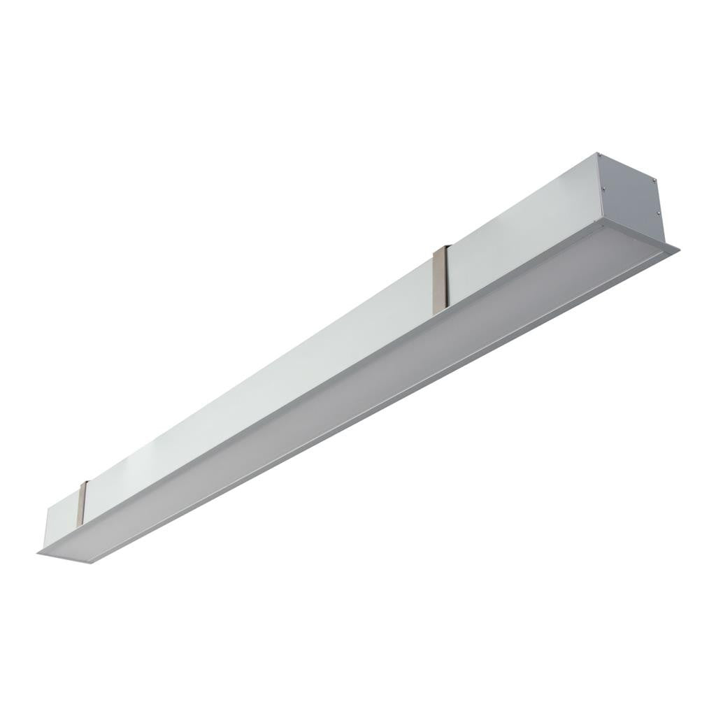 MAX-75MM Recessed Profile 17.3W 1M C/W Opal 3000K - Aluminium
