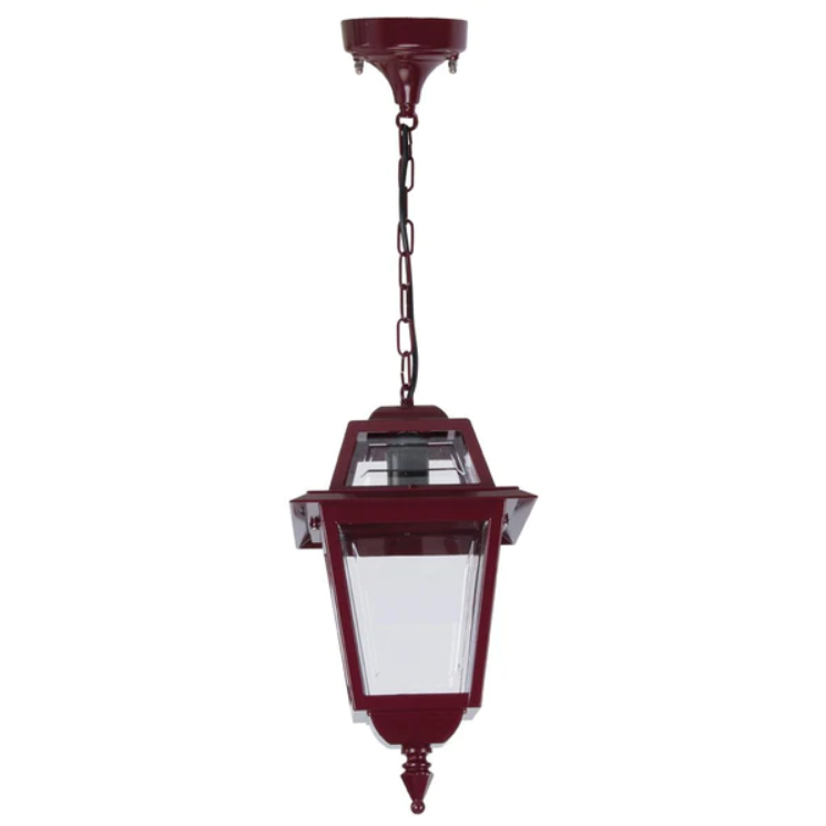 GT-270 Avignon Pendant Light - Powder Coated Finish / B22 - Burgundy