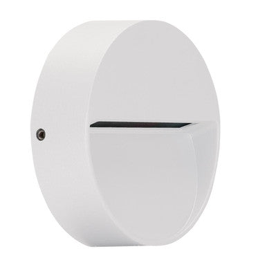 ZEKE-4-4W-RND Round Surface Mounted LED Steplight 5000K - White