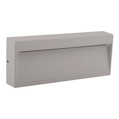 ZEKE-8-8W Rectangular Surface Mounted LED Steplight 3000K - Silver