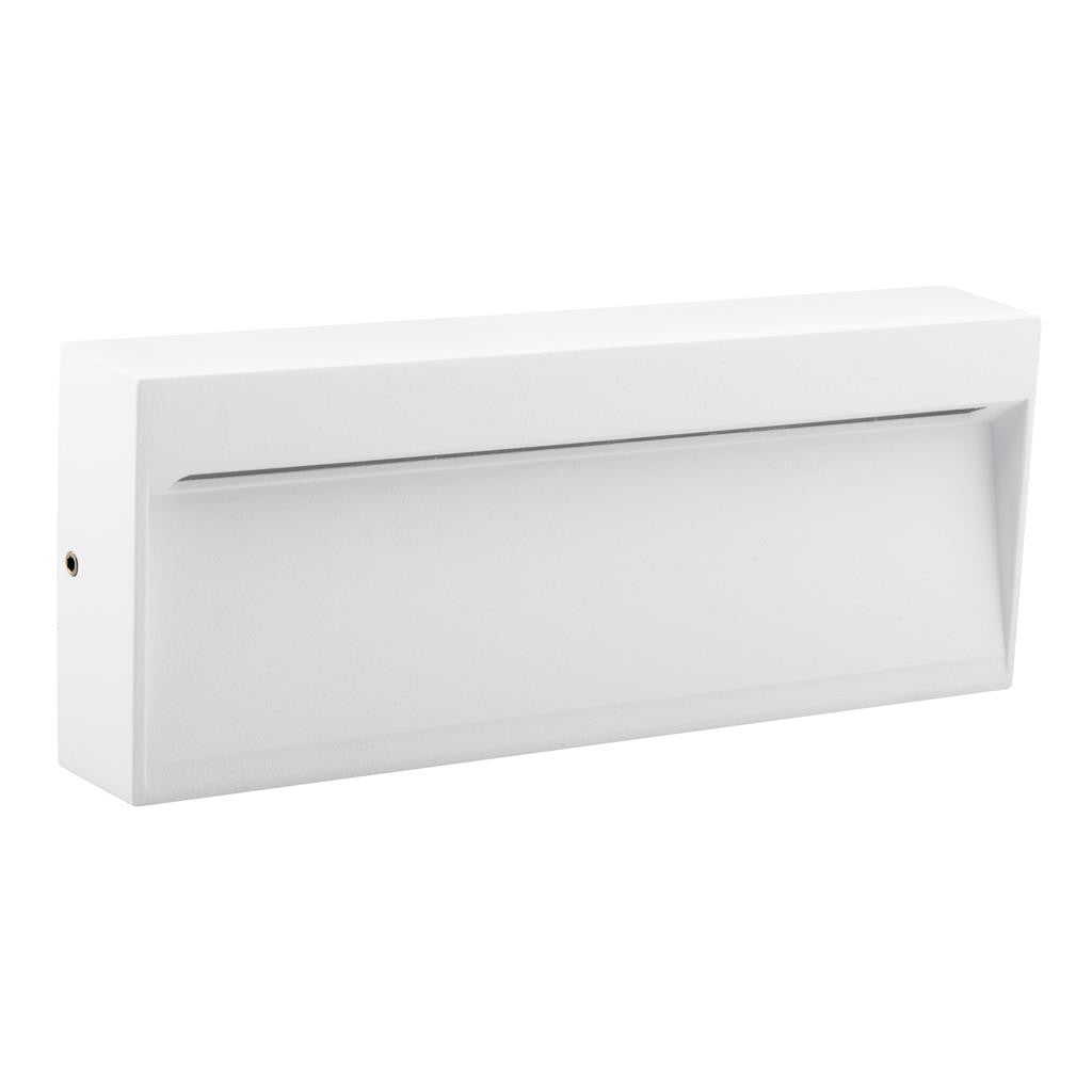 ZEKE-8-8W Rectangular Surface Mounted LED Steplight 3000K - White