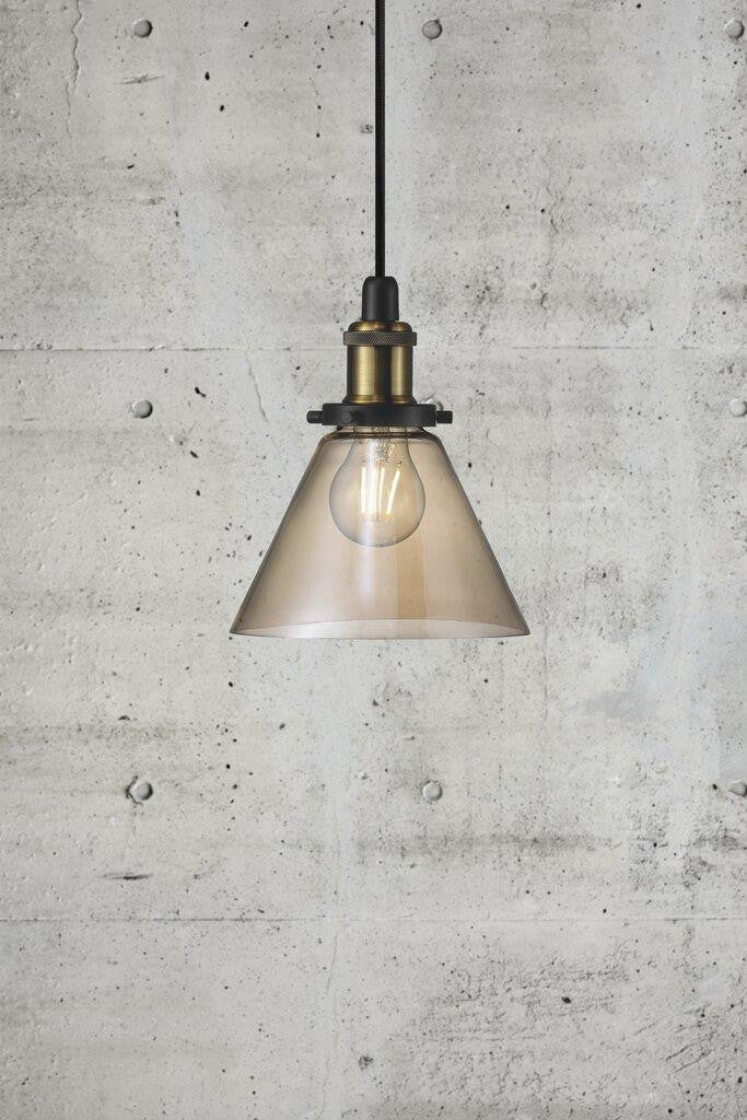Disa amber pendant concrete background.
