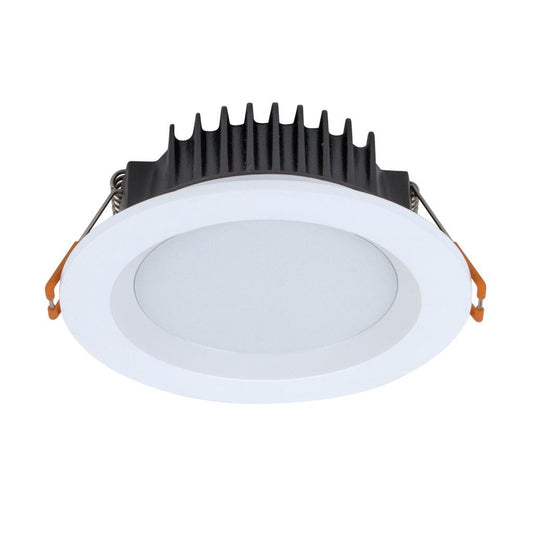 BOOST-10 Round 10W Dimmable Colour Change Switchable LED Downlight TRIO - White Frame