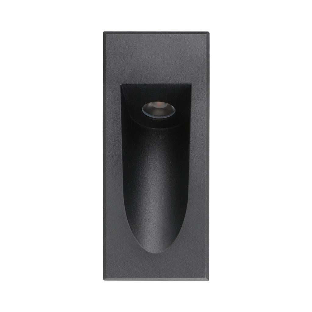 CAMINO Recessed LED Steplight 3W IP54 240V TRIO - Black