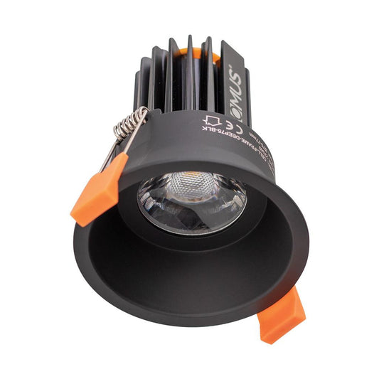 Cell 9W 5CCT 60° D75 Complete Dimmable Downlight Kit - Black